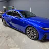 Син Lexus — общ изглед отпред и отстрани в студиото на PaintKillers